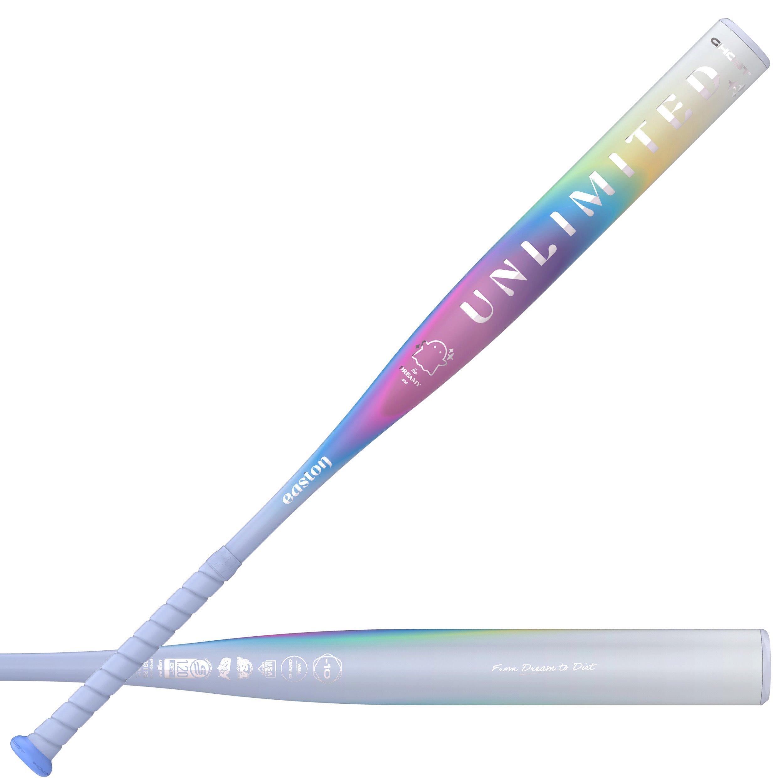 Easton Ghost Unlimited Dreamy Fastpitch Softball Bat (-10) - WHITE/PINK/BLUE